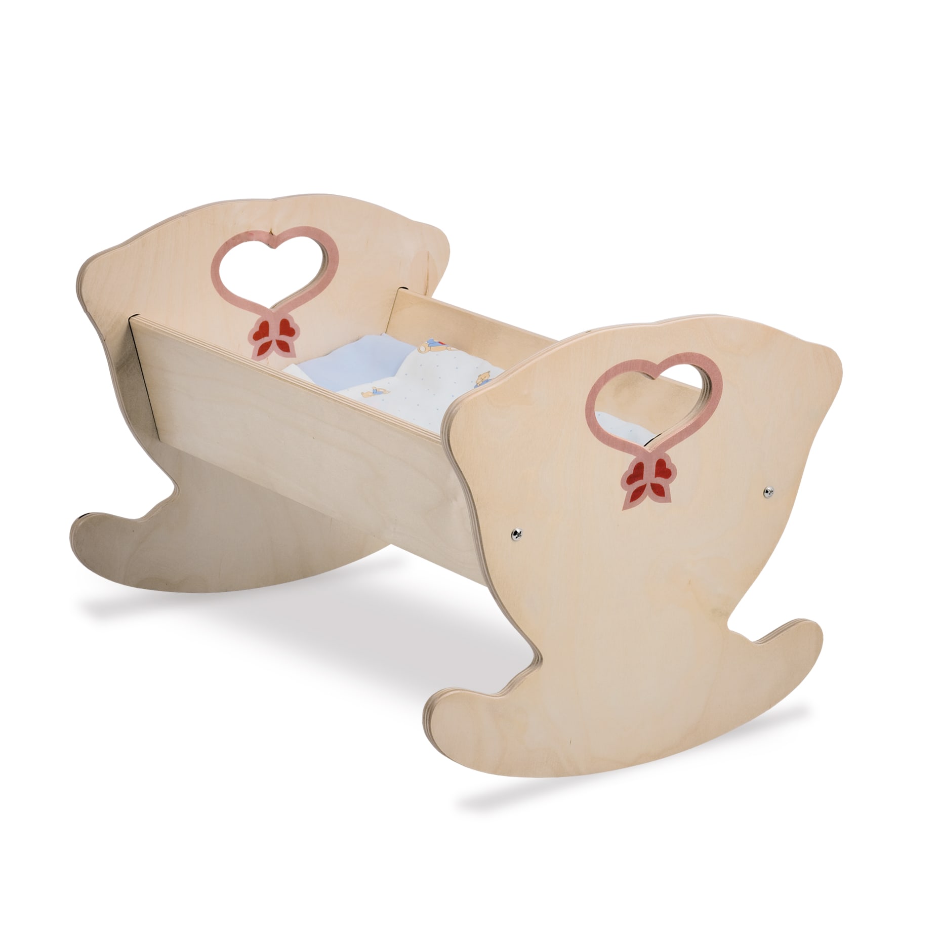 Culla in legno per bambole Natura è un gioco di imitazione per bimbi - Dida Culla in legno per bambole Natura è un gioco di imitazione per bimbi - Dida