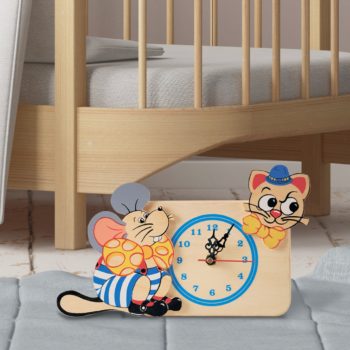 orologio tavolo topo gatto